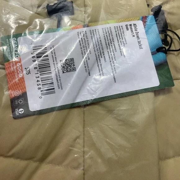 Cotopaxi Women’s Alivio Down Jacket Sz Medium Grain MSRP$275 650 Fill New W Tags - Picture 15 of 16